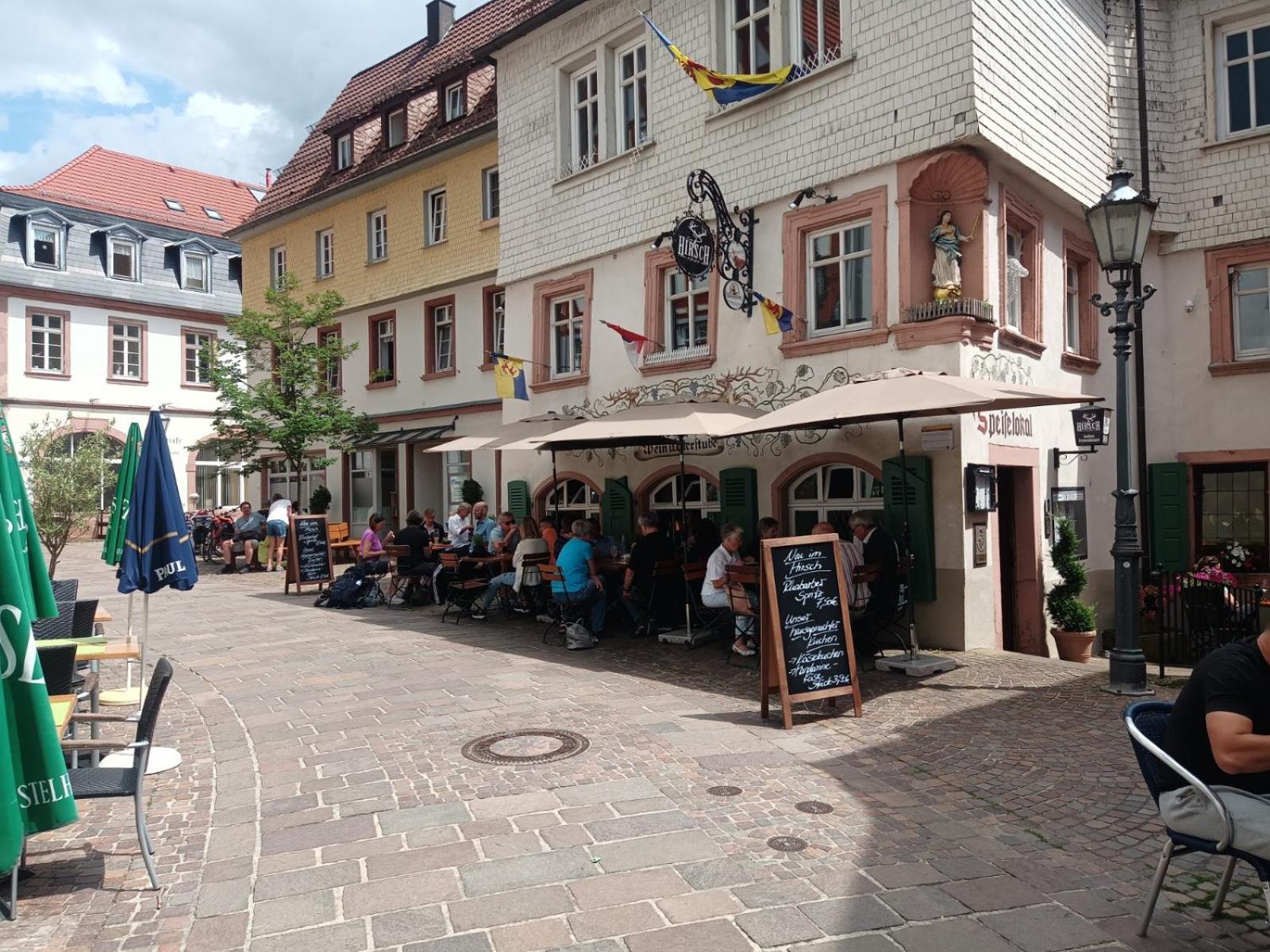 Appartement Schlossberg, Gasthaus Hirsch Hirschhorn Dış mekan fotoğraf